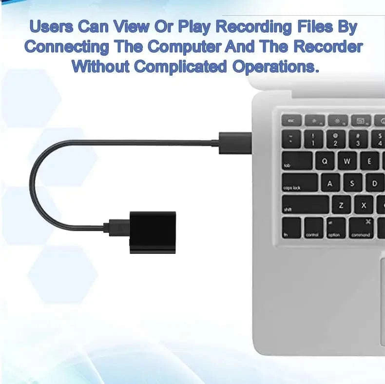 Mini Voice Activated Recorder with OTG Mobile Connectivity-L12 with Android OTG / 64 GB