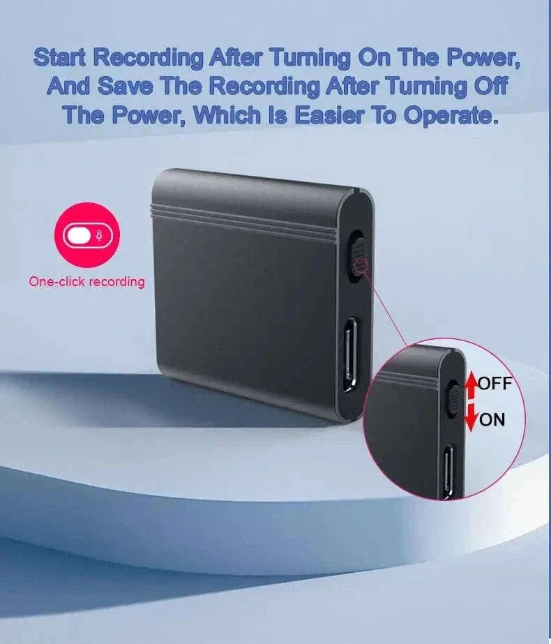 Mini Voice Activated Recorder with OTG Mobile Connectivity-L12 with iPhone OTG / 16 GB