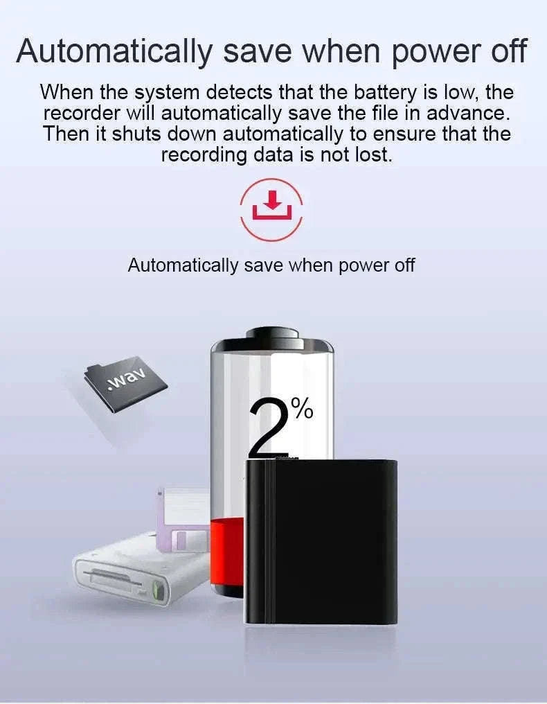 Mini Voice Activated Recorder with OTG Mobile Connectivity-L12 with iPhone OTG / 16 GB