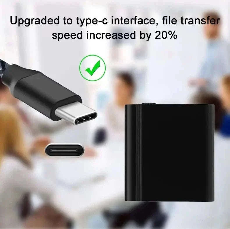 Mini Voice Activated Recorder with OTG Mobile Connectivity-L12 with iPhone OTG / 16 GB