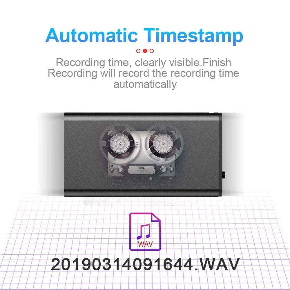 Mini Voice Recorder 8GB–32GB with Voice Activation & Noise Reduction-Q2 / China Mainland / 16 GB