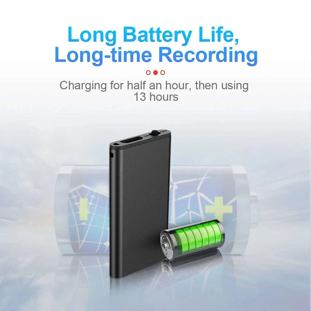 Mini Voice Recorder 8GB–32GB with Voice Activation & Noise Reduction-Q2 / China Mainland / 16 GB