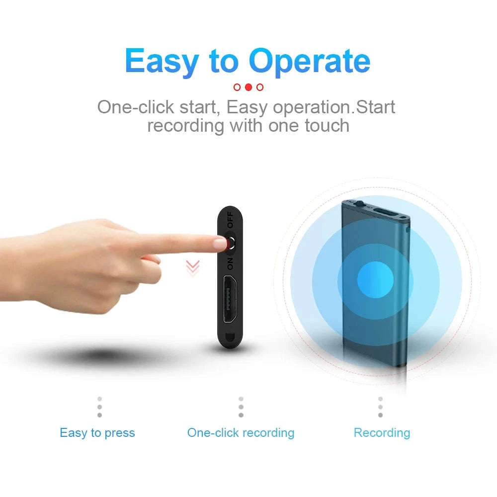 Mini Voice Recorder 8GB–32GB with Voice Activation & Noise Reduction-Q2 / China Mainland / 16 GB
