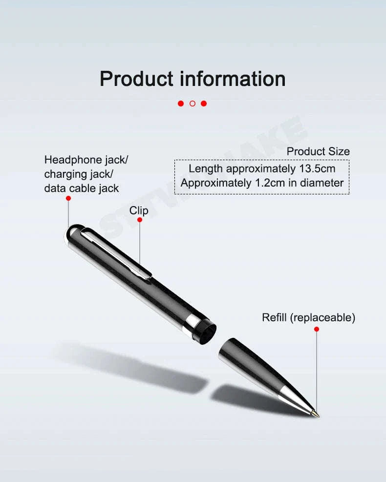Mini Voice Recorder Pen-No otg adapter / China Mainland / 32 GB