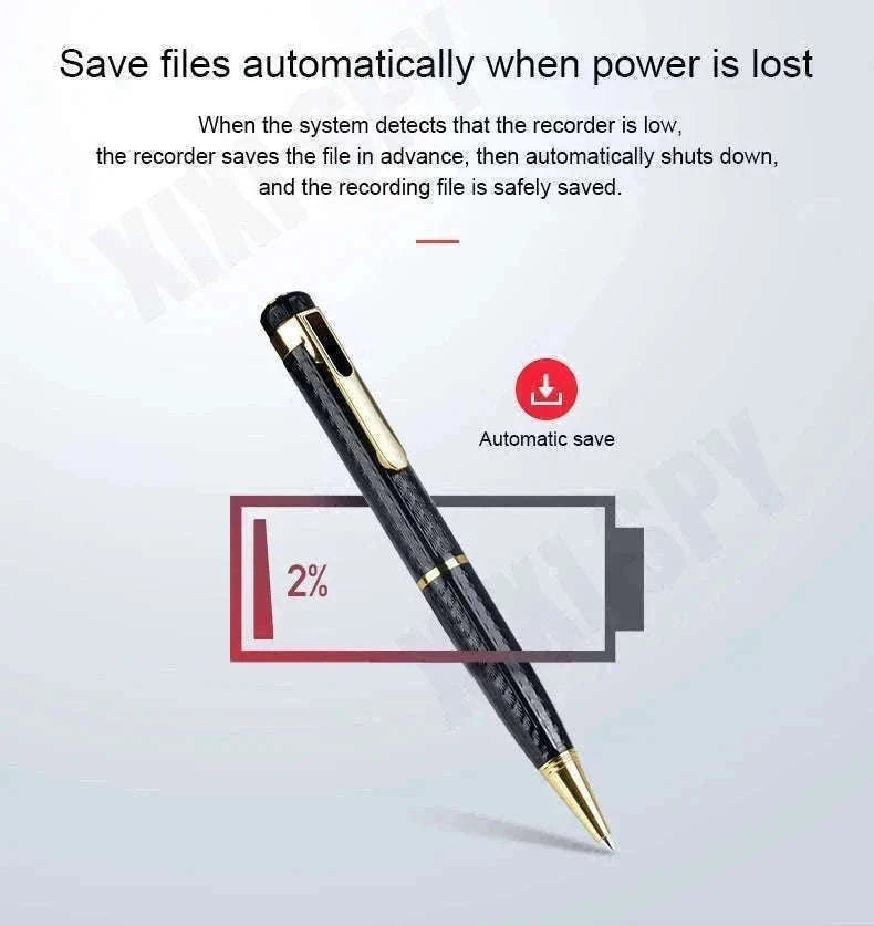 Mini Voice Recorder Pen with USB Flash Recording-With OTG adapter / < 1GB