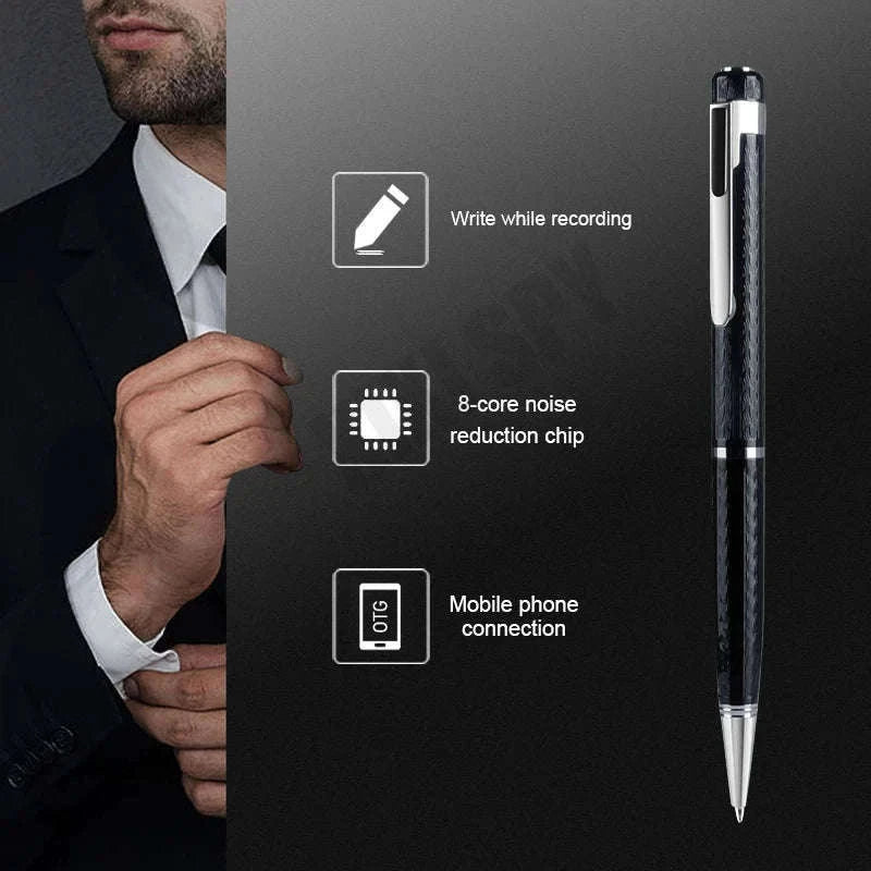 Mini Voice Recorder Pen with Voice Activation and Playback-No otg adapter / China Mainland / 32 GB