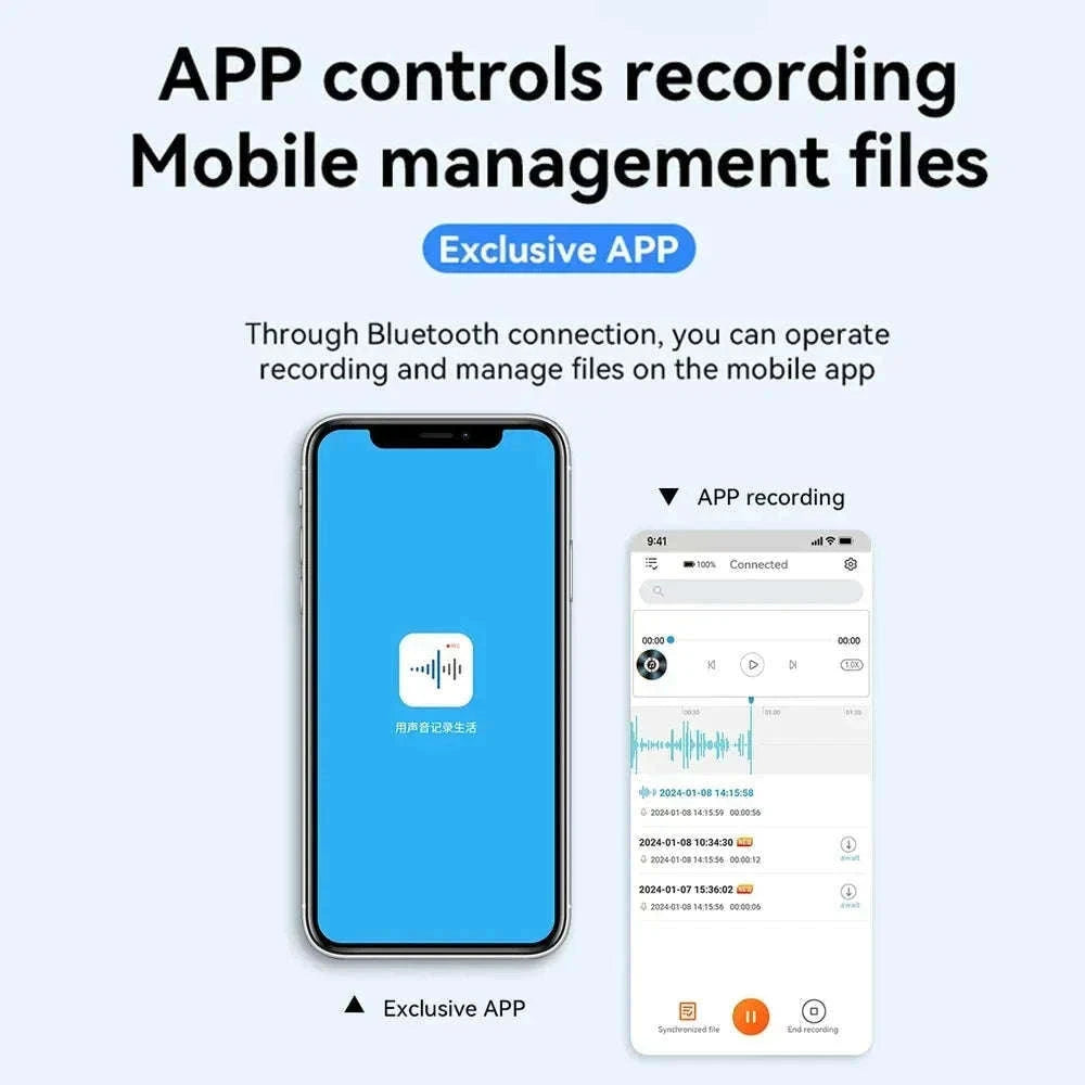 Mini Voice Recorder Q61 App-Enabled Digital Recorder-APP Recorder / 8 GB