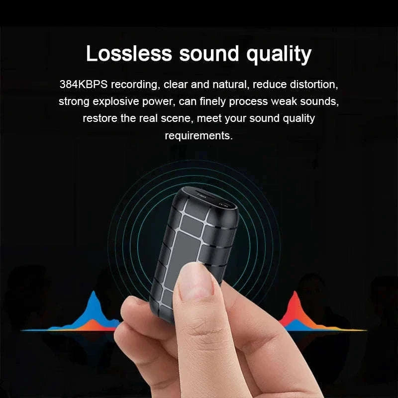 Mini Voice Recorder with Magnetic Adsorption for Discreet Recording-Only recorder / CHINA / 16 GB