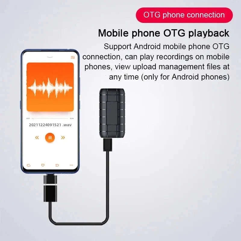 Mini Voice Recorder with Magnetic Adsorption for Discreet Recording-Only recorder / CHINA / 16 GB