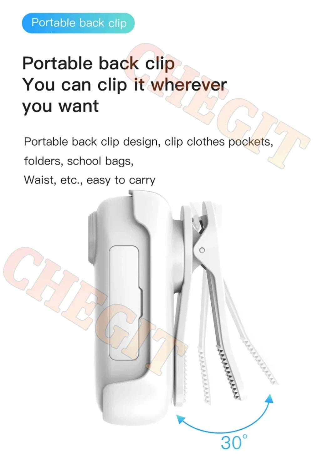 Mini WiFi Body Camera 4K / 1080P Waterproof Wearable Recorder-4K-White / 64GB