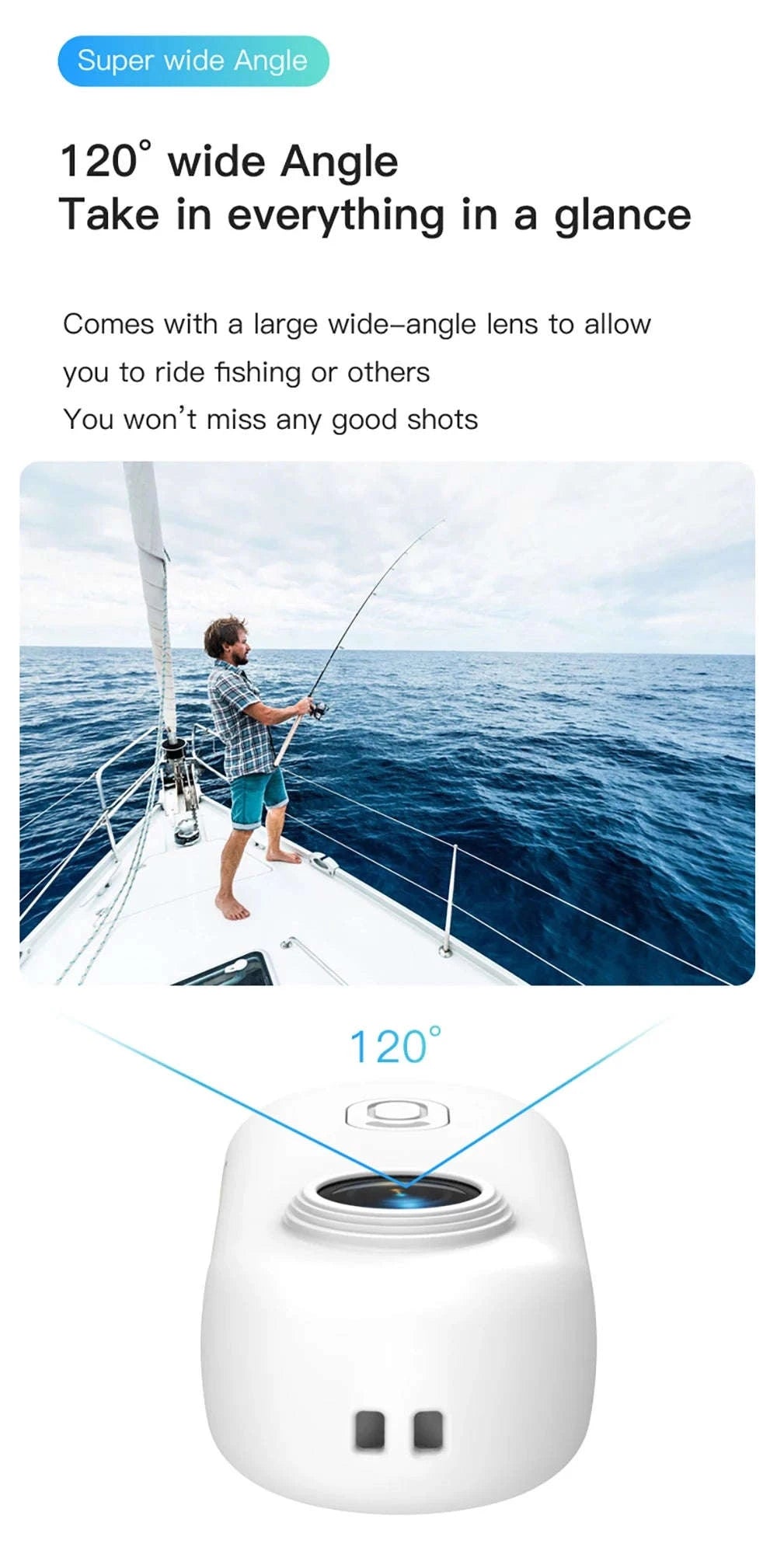 Mini WiFi Body Camera 4K / 1080P Waterproof Wearable Recorder-4K-White / 64GB