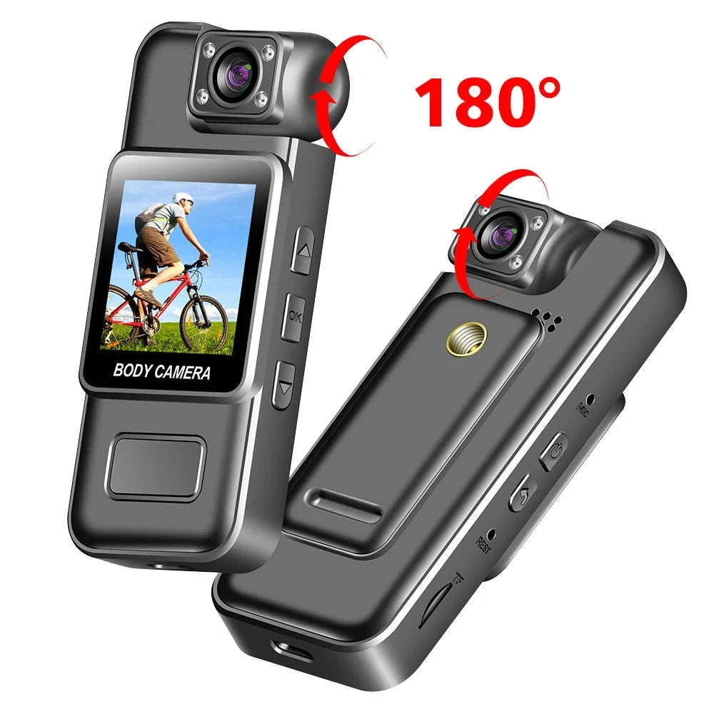 Mini WiFi Body Camera 4K/1080P with Night Vision & 8H Battery-No WiFi / Add 16GB Card
