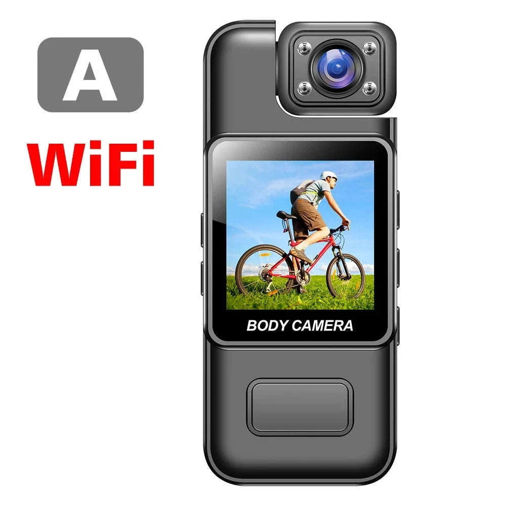 Mini WiFi Body Camera 4K/1080P with Night Vision & 8H Battery-No WiFi / Add 16GB Card
