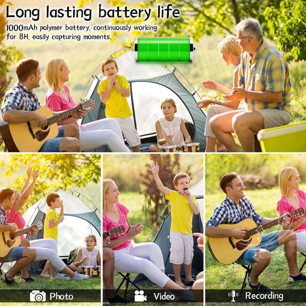 Mini WiFi Body Camera 4K/1080P with Night Vision & 8H Battery-No WiFi / Add 16GB Card