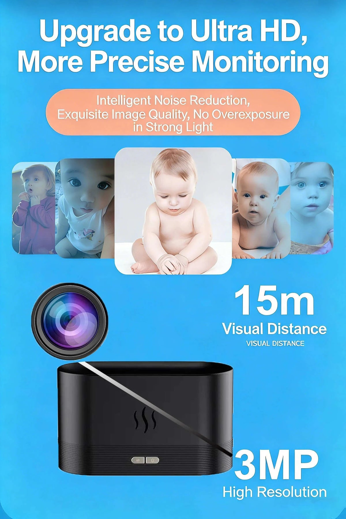 Mini WiFi Camera 1080P HD Motion Detection Home Security Monitor-Front shot / Camera 8G / China Mainland