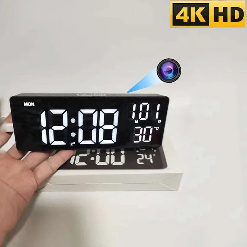 Mini WiFi Clock Camera 1080P Indoor Motion Detection Security Cam-with 64G card