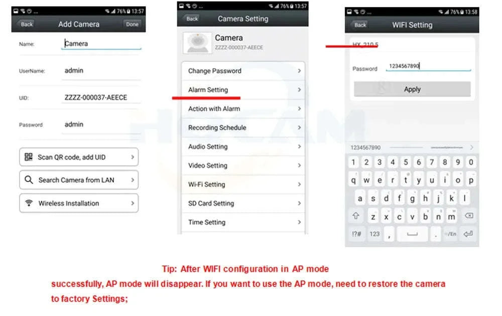 Mini WiFi IP Security Camera with 5MP Recording-2MP 2.8-12mm