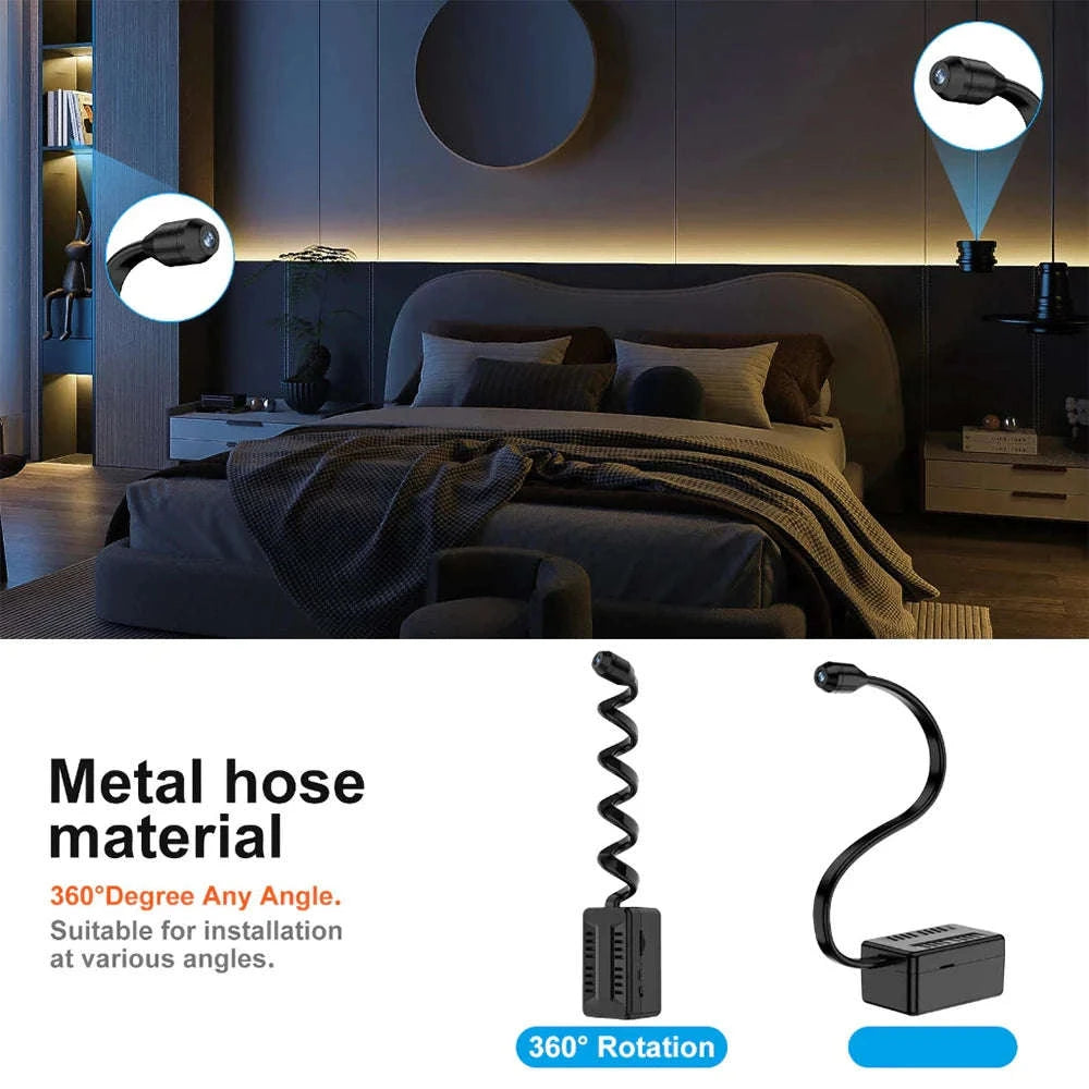 Mini WiFi Security Camera 1080P HD with Motion Detection Alerts-Black