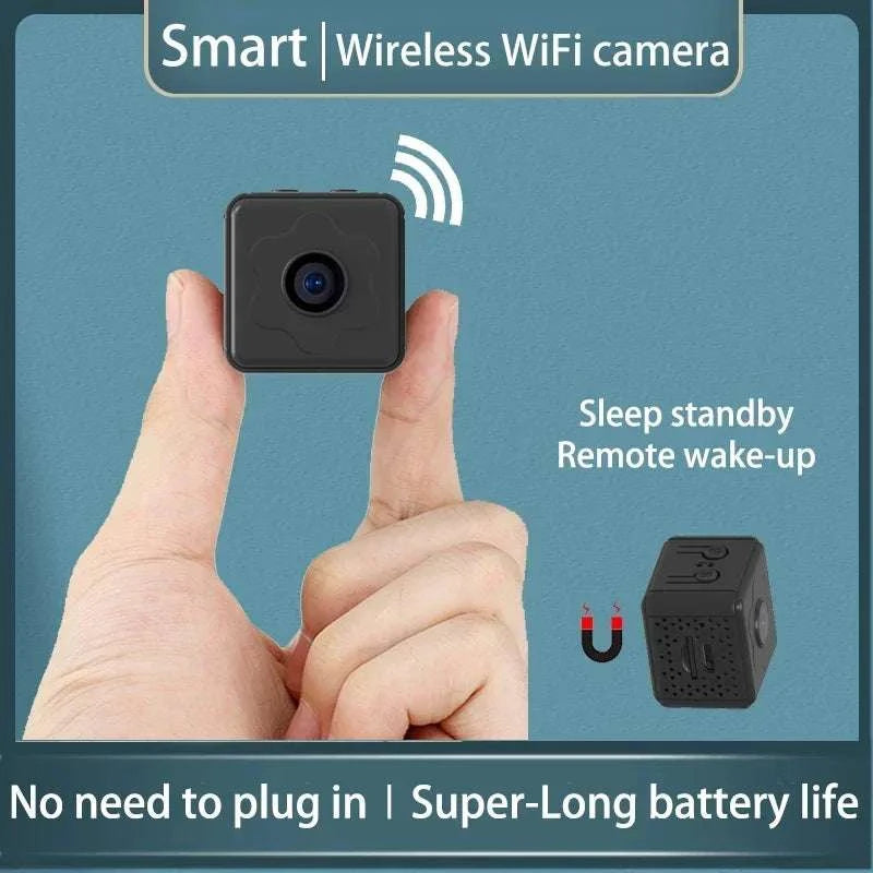 Mini WiFi Security Camera 1080P Remote Monitoring with Long Battery-black / Only camera
