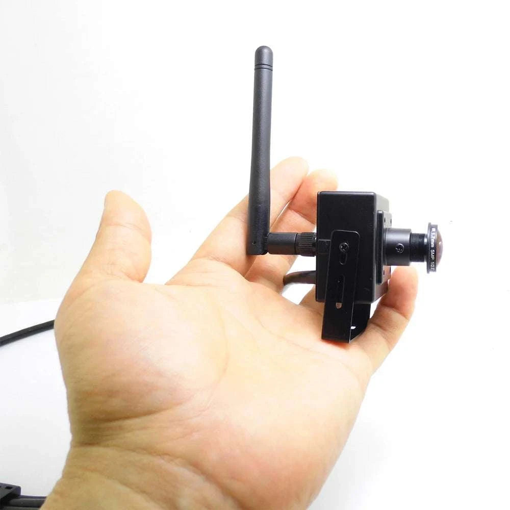 Mini WiFi Security Camera 1080P with 180° Panoramic View & Audio-5MP With Adapter / UK Plug / 1.7mm