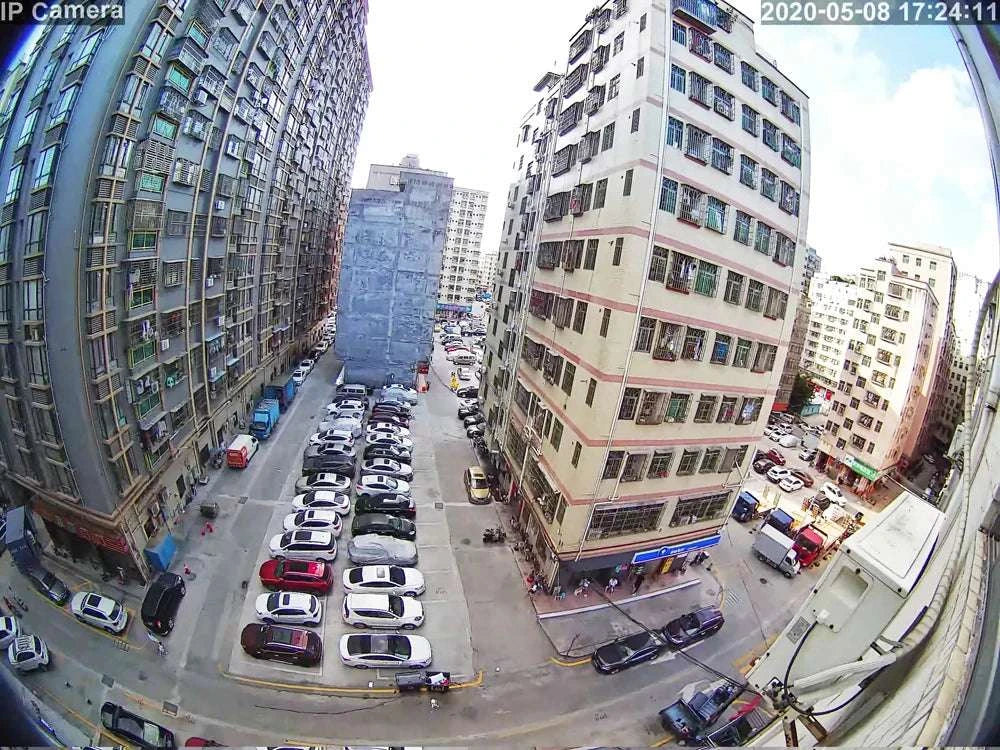 Mini WiFi Security Camera 1080P with 180° Panoramic View & Audio-5MP With Adapter / UK Plug / 1.7mm