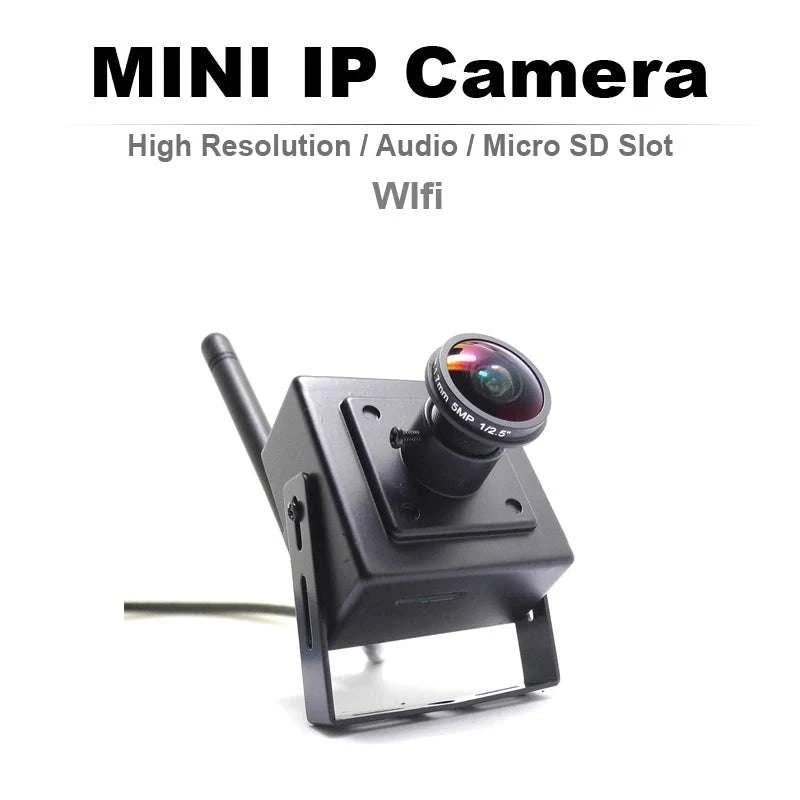 Mini WiFi Security Camera 1080P with 180° Panoramic View & Audio-5MP With Adapter / UK Plug / 1.7mm