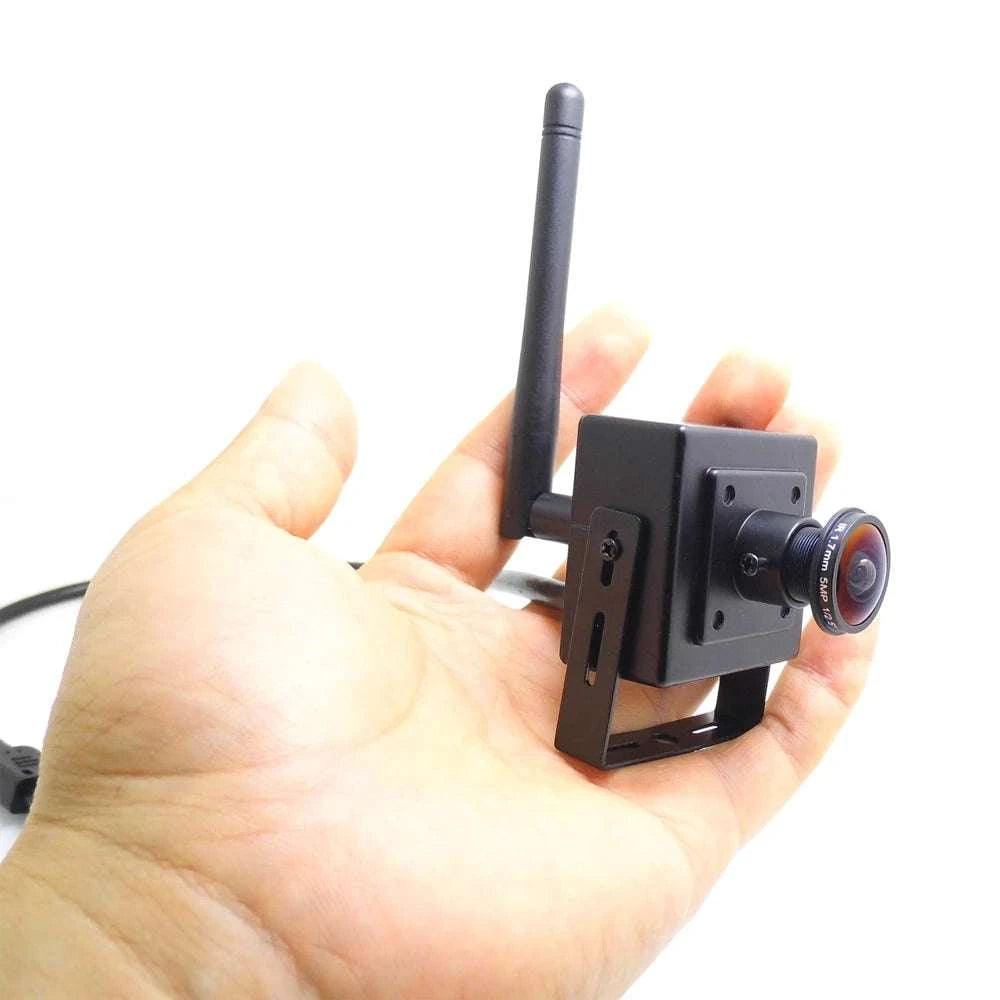 Mini WiFi Security Camera 1080P with 180° Panoramic View & Audio-5MP With Adapter / UK Plug / 1.7mm