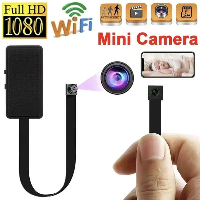 Mini WiFi Security Camera 1080P with Motion Alerts & Remote View-DIY camera IWF / camera with 64GB