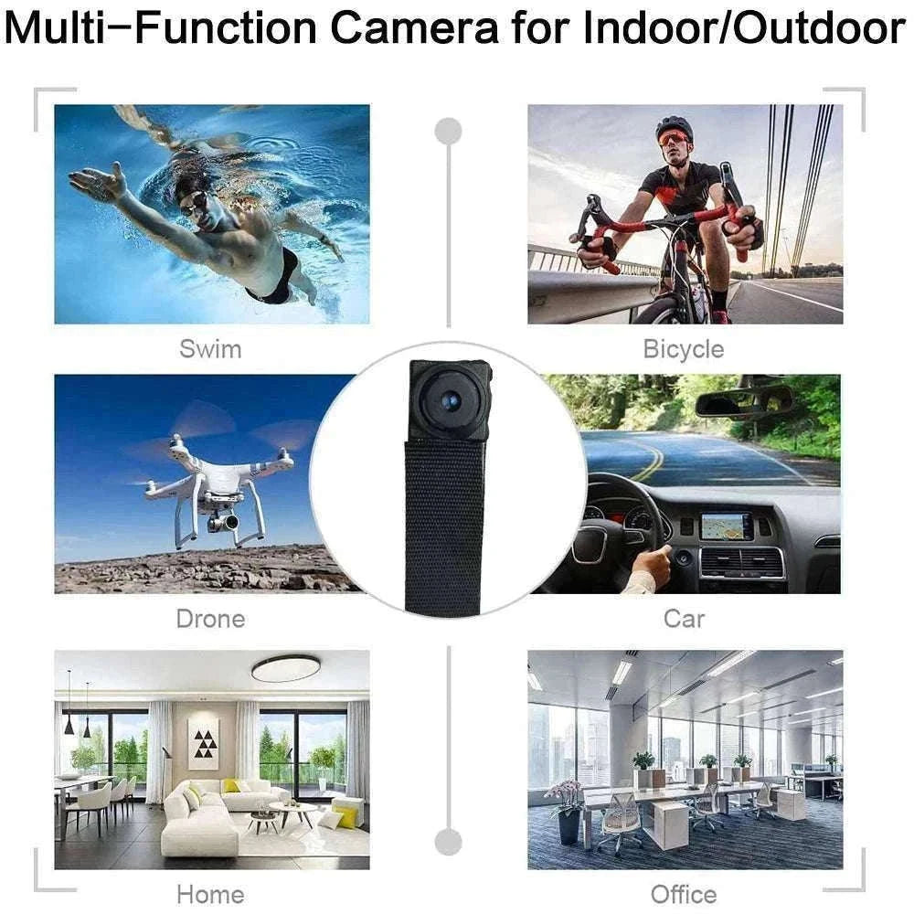 Mini WiFi Security Camera 1080P with Motion Detection & App View-90 degree lens / plus 64GB