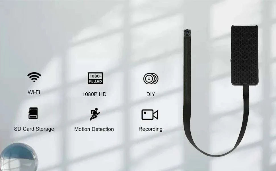 Mini WiFi Security Camera 1080P with Motion Detection & App View-United States