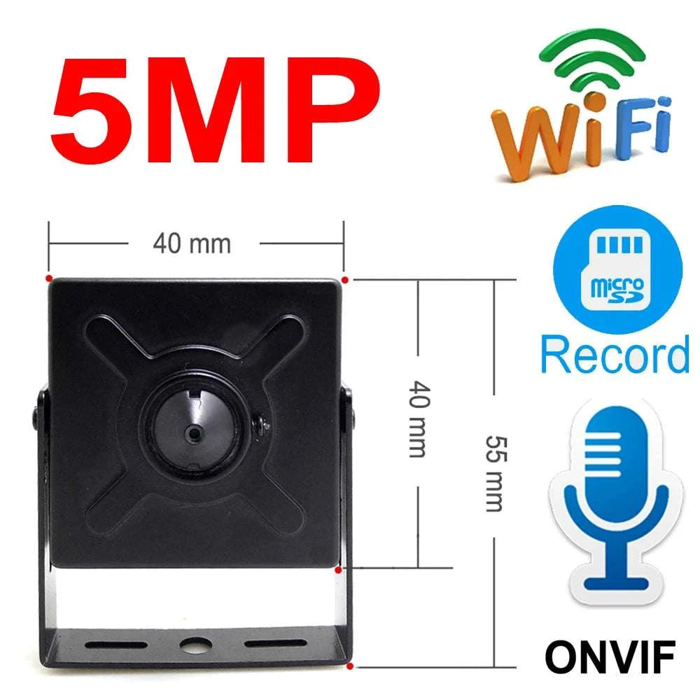 Mini WiFi Security Camera 5MP HD with Motion Detection Audio-1080P Camera Only / EU Plug