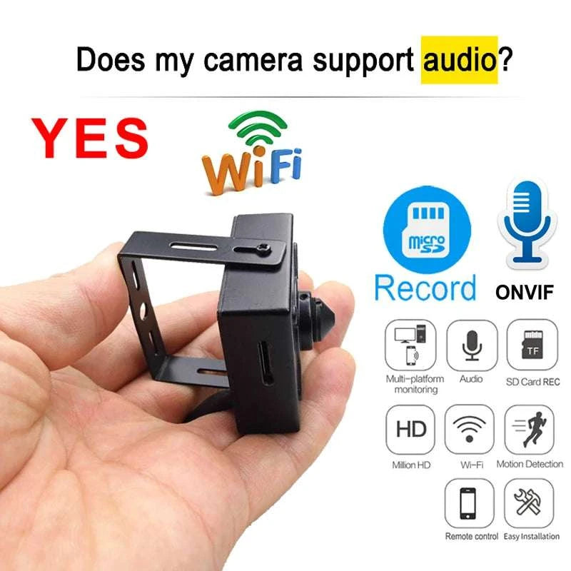 Mini WiFi Security Camera 5MP HD with Motion Detection Audio-1080P Camera Only / EU Plug