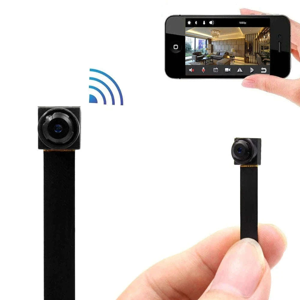 Mini WiFi Security Camera with Motion Detection & Remote Viewing-black / China Mainland