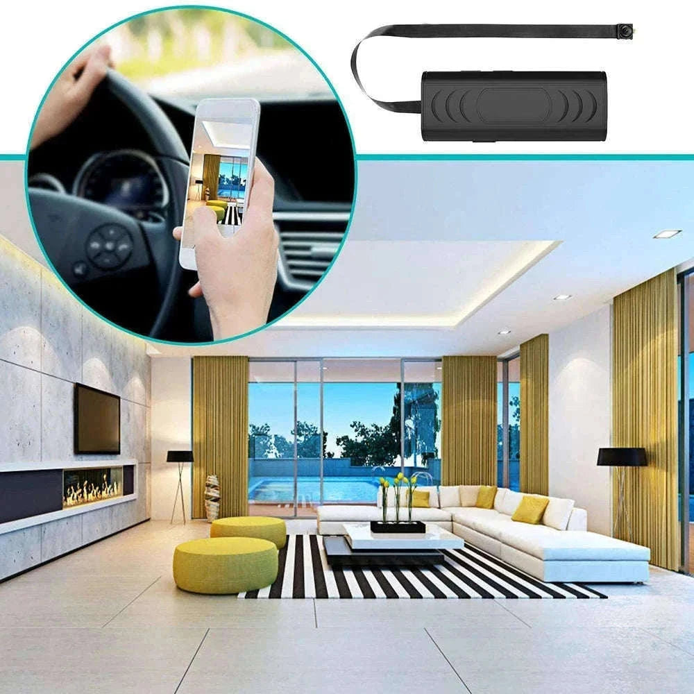 Mini WiFi Security Camera with Motion Detection & Remote Viewing-black / China Mainland
