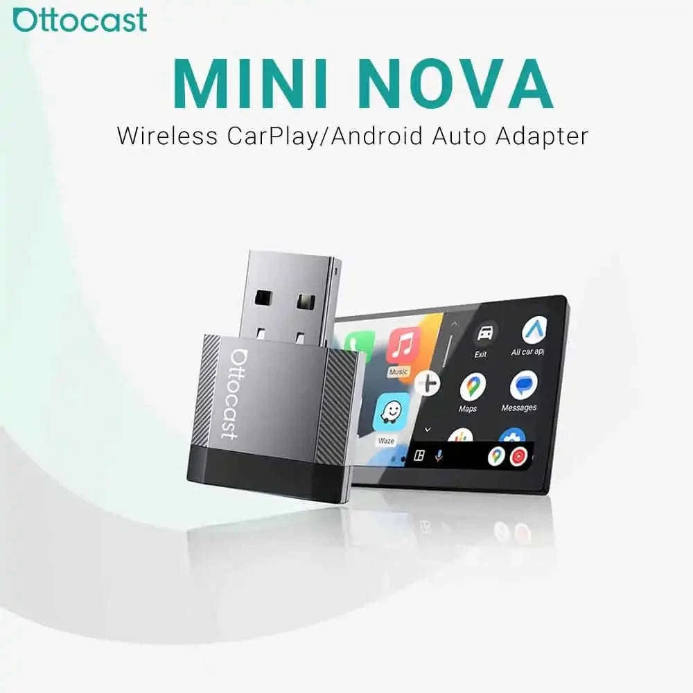 Mini Wireless CarPlay and Android Auto Adapter USB Dongle-Mini NOVA