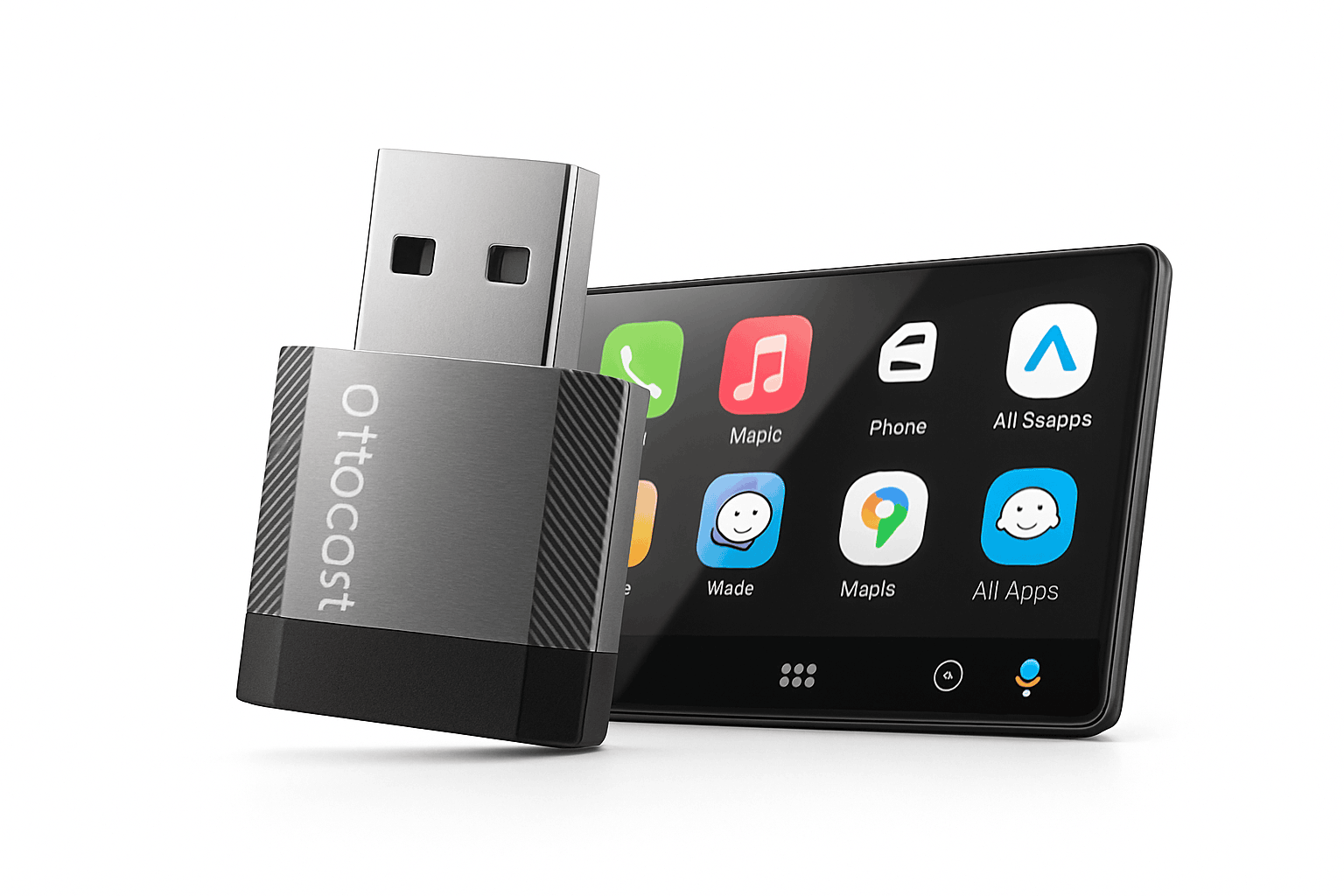 Mini Wireless CarPlay and Android Auto Adapter USB Dongle-Mini NOVA