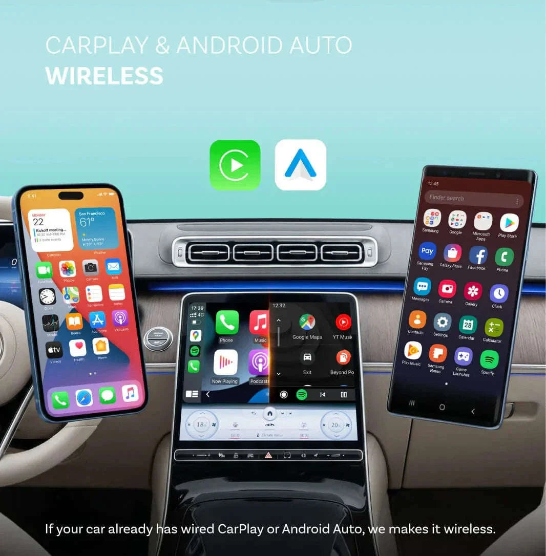 Mini Wireless CarPlay and Android Auto Adapter USB Dongle-Mini NOVA