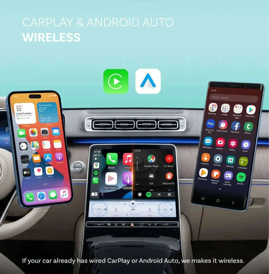 Mini Wireless CarPlay and Android Auto Adapter USB Dongle-Mini NOVA