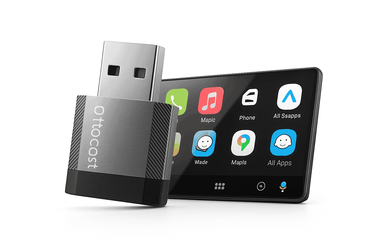 Mini Wireless CarPlay and Android Auto Adapter USB Dongle-Mini NOVA