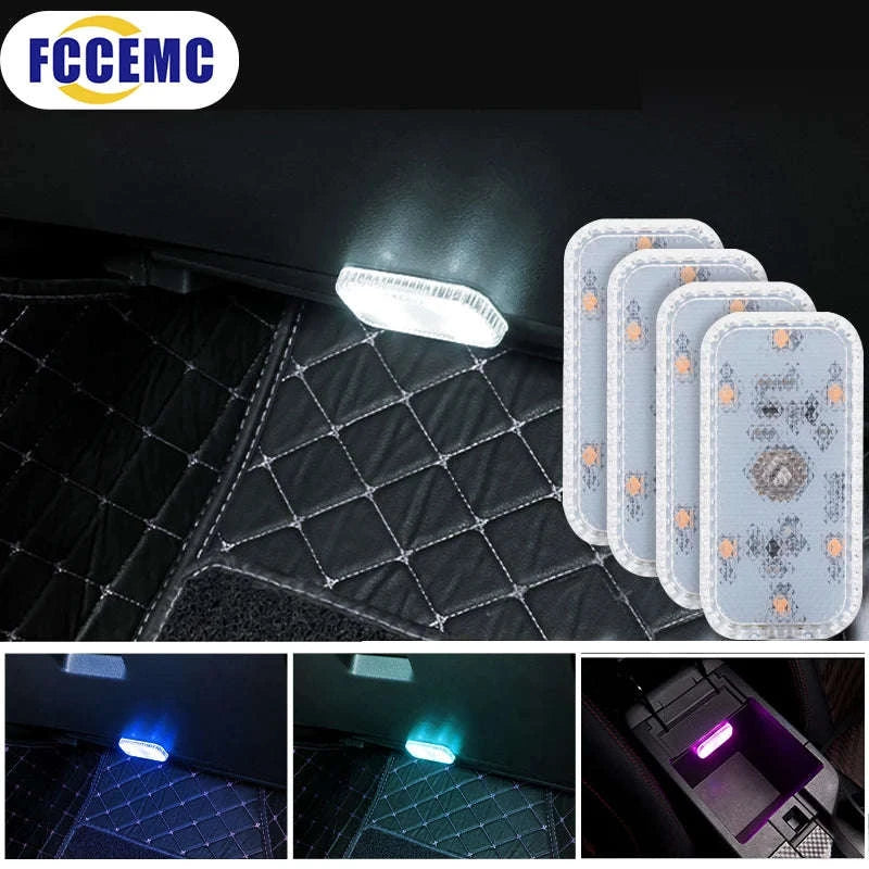 Mini Wireless LED Car Light-1pc colorful