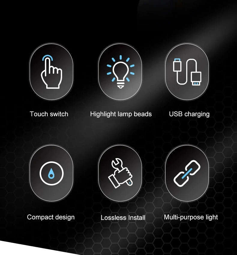 Mini Wireless LED Car Light-1pc colorful