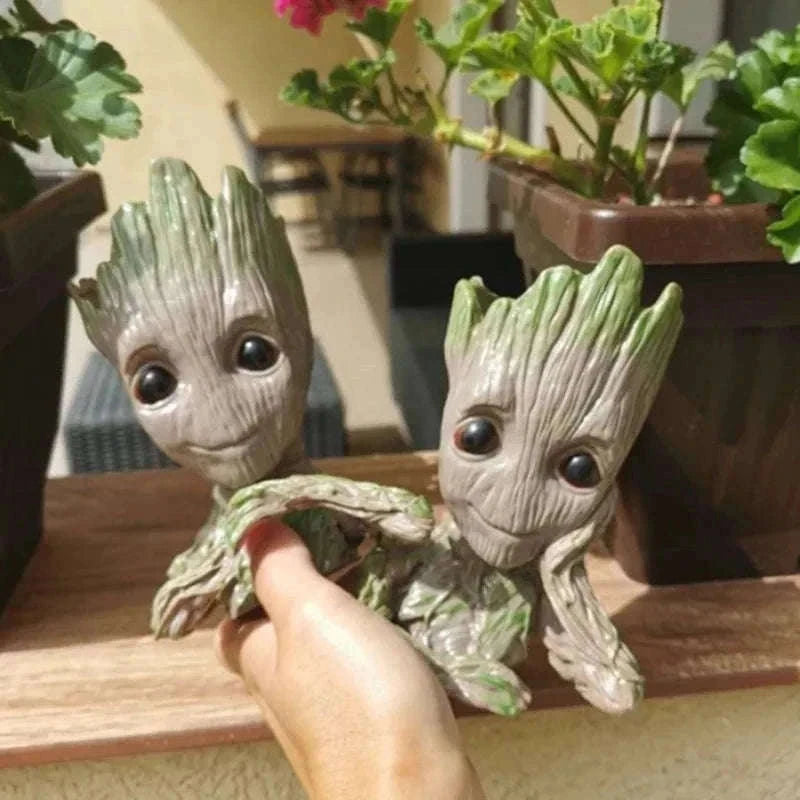Miniature Groot Figurine Decor Model with Tiny Planter Top-mini-c