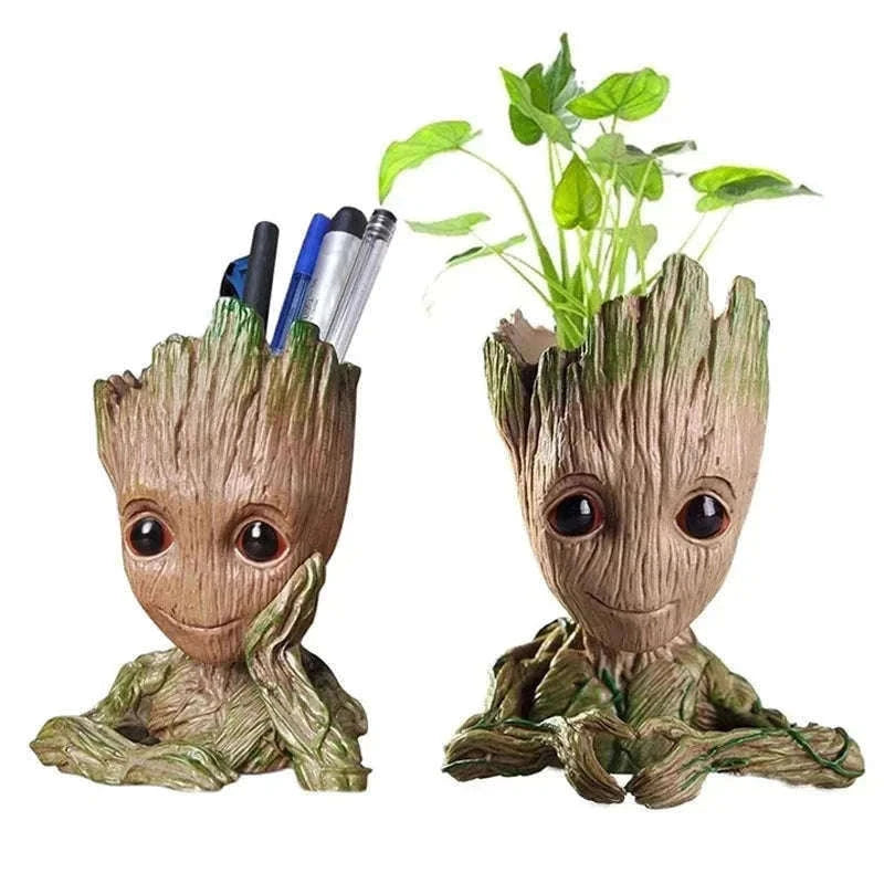 Miniature Groot Figurine Decor Model with Tiny Planter Top-mini-c