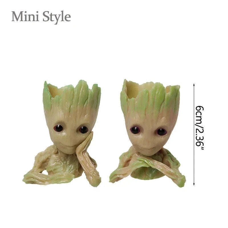 Miniature Groot Figurine Decor Model with Tiny Planter Top-mini-c