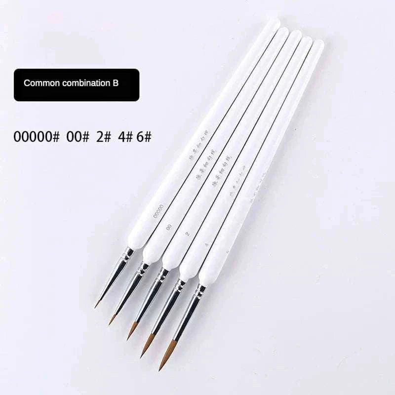 Miniature Hook Line Pen Set for Fine Detail Painting-10 pcs green