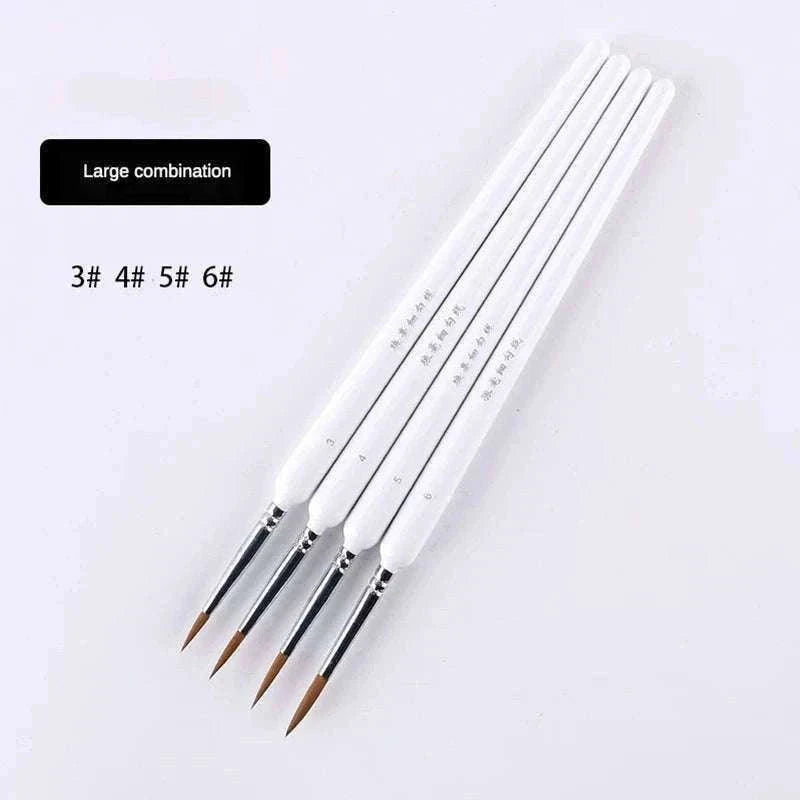 Miniature Hook Line Pen Set for Fine Detail Painting-10 pcs green