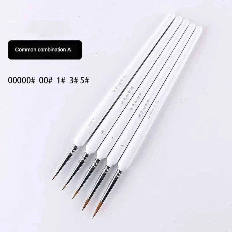 Miniature Hook Line Pen Set for Fine Detail Painting-10 pcs green