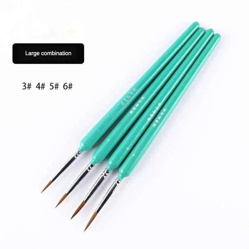 Miniature Hook Line Pen Set for Fine Detail Painting-10 pcs green