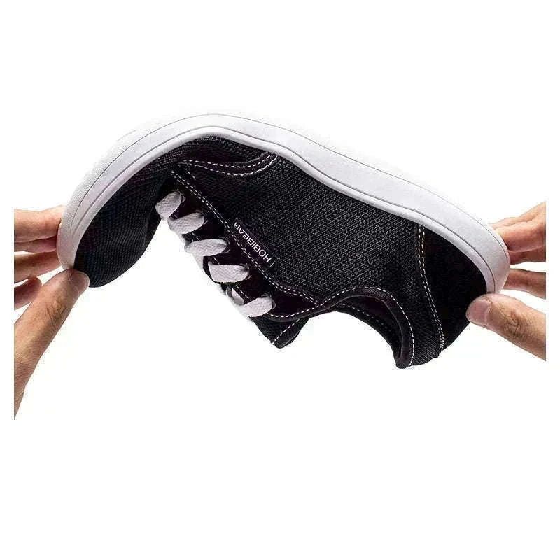 Minimalist Barefoot Shoes Wide Toe Zero Drop Mesh Sneakers-Burgundy / 37