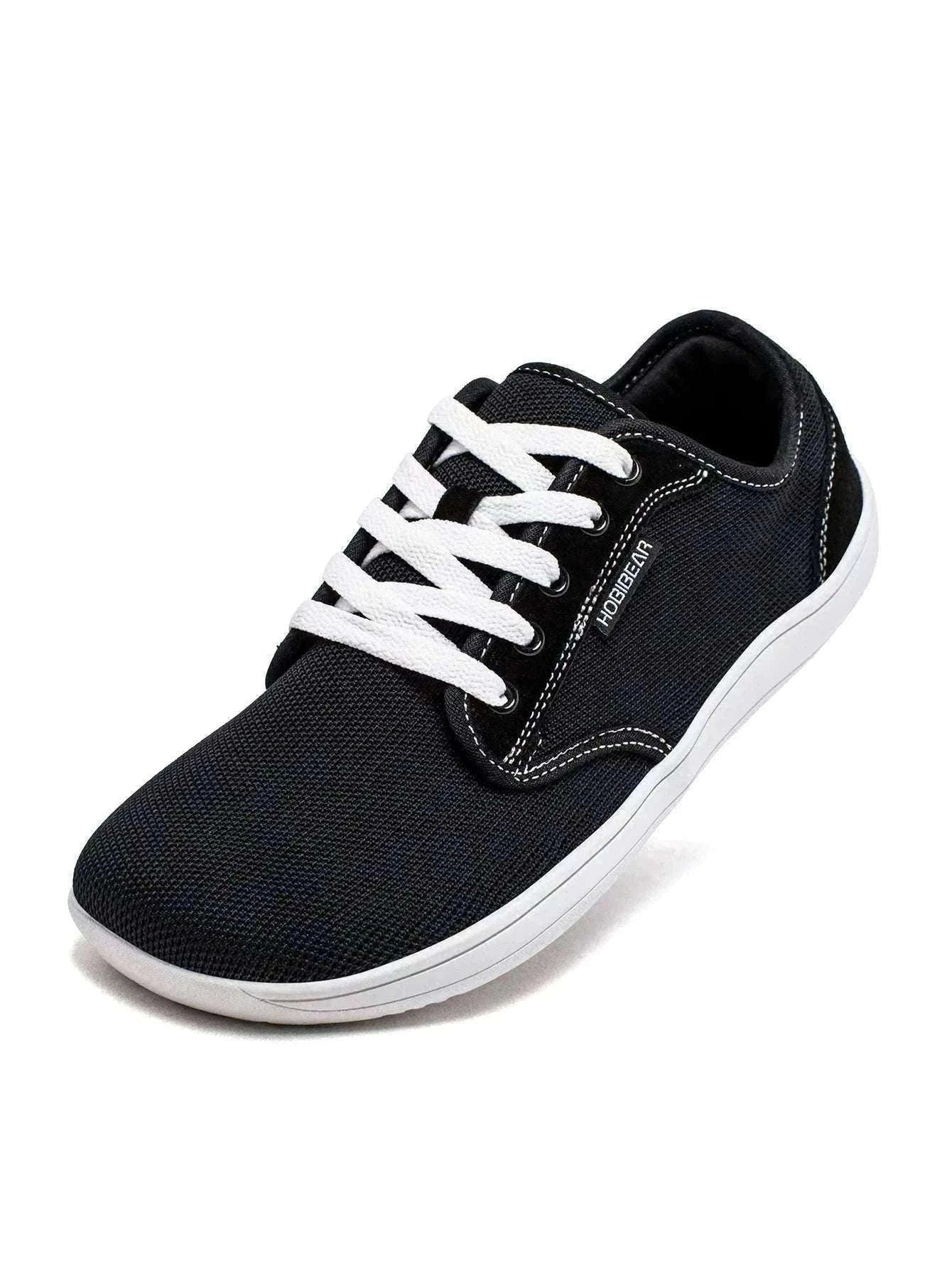 Minimalist Barefoot Shoes Wide Toe Zero Drop Mesh Sneakers-Burgundy / 37